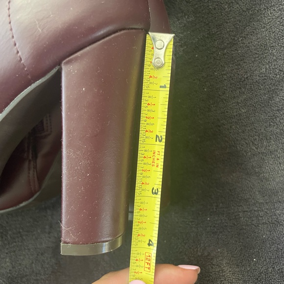 Just Fab Maroon Boots - Picture 6 of 6